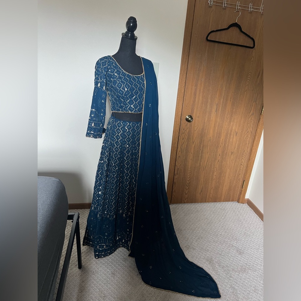 Deep Blue Lehenga Set